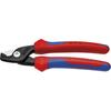 Cable shears w. multi-component grips 160mm slim head shape